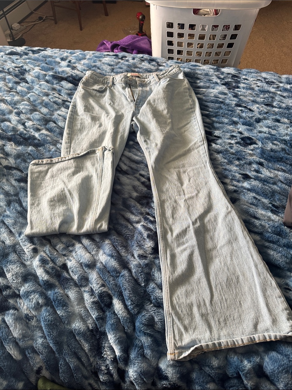 Wrangler Women's Light Blue Flare Jeans
